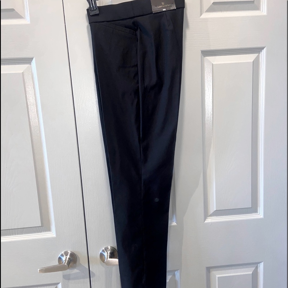 NWT- Womens Black Worthington Slacks w/elastic waistband